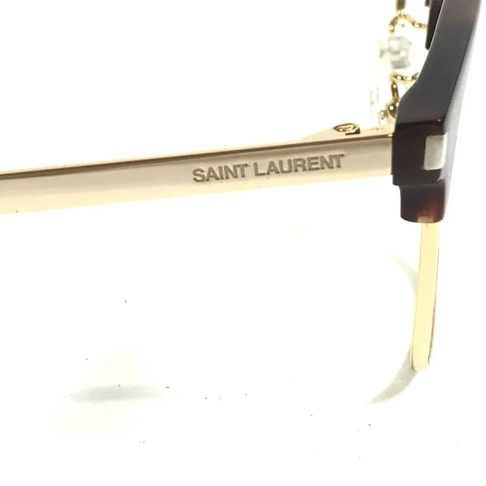 Saint Laurent Eyeglasses Frames SL649/F 002 Tortoise Gold Cat Eye 54-20-145